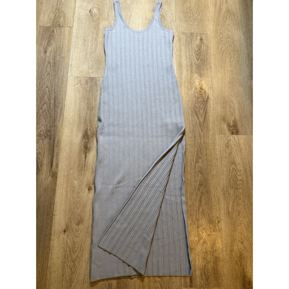 Abercrombie Fitch Sleeveless Sweater‎ Dress Gray Side Slit Large